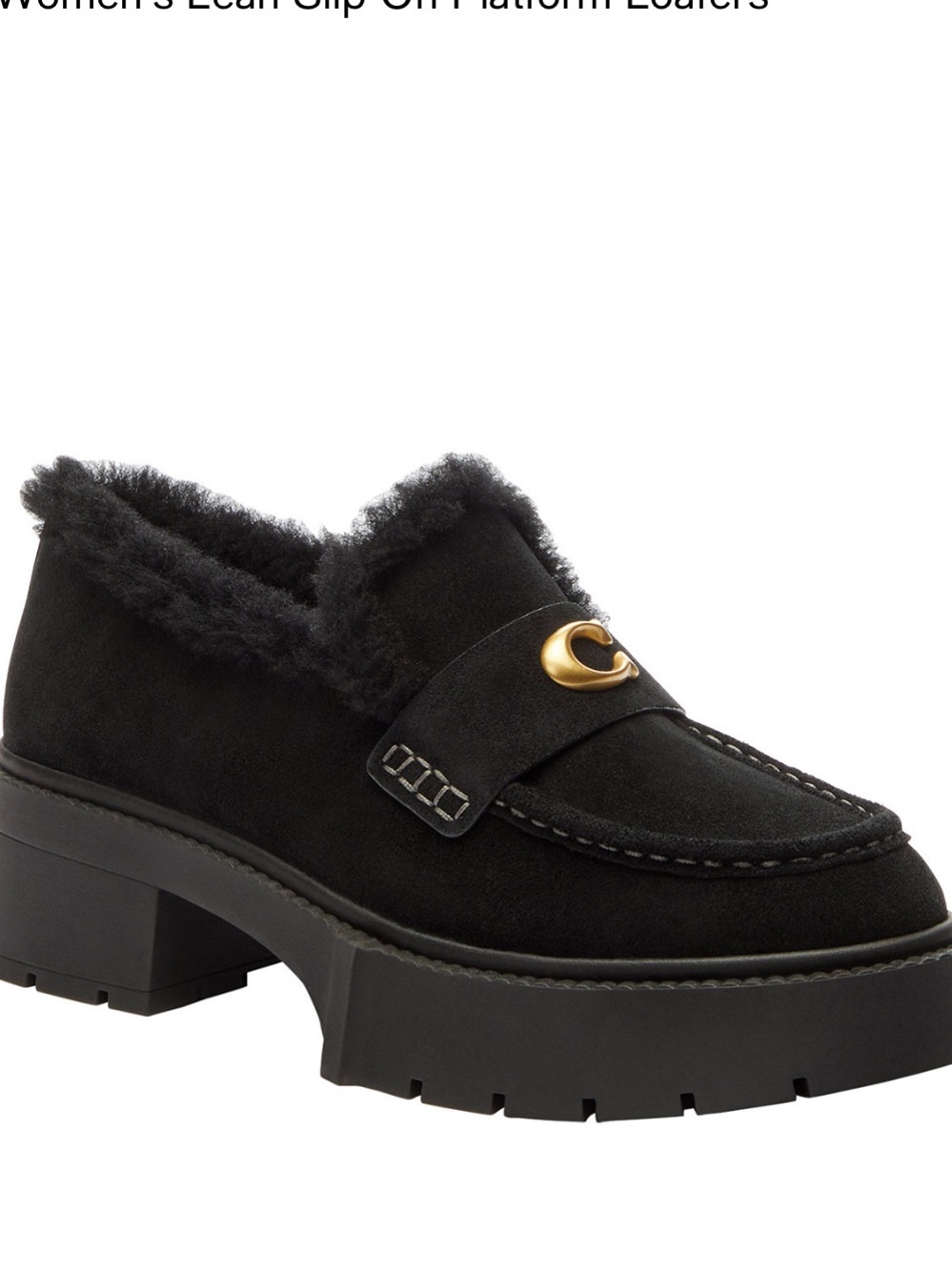 Coach Women's Leah Slip-On Platform Loafers